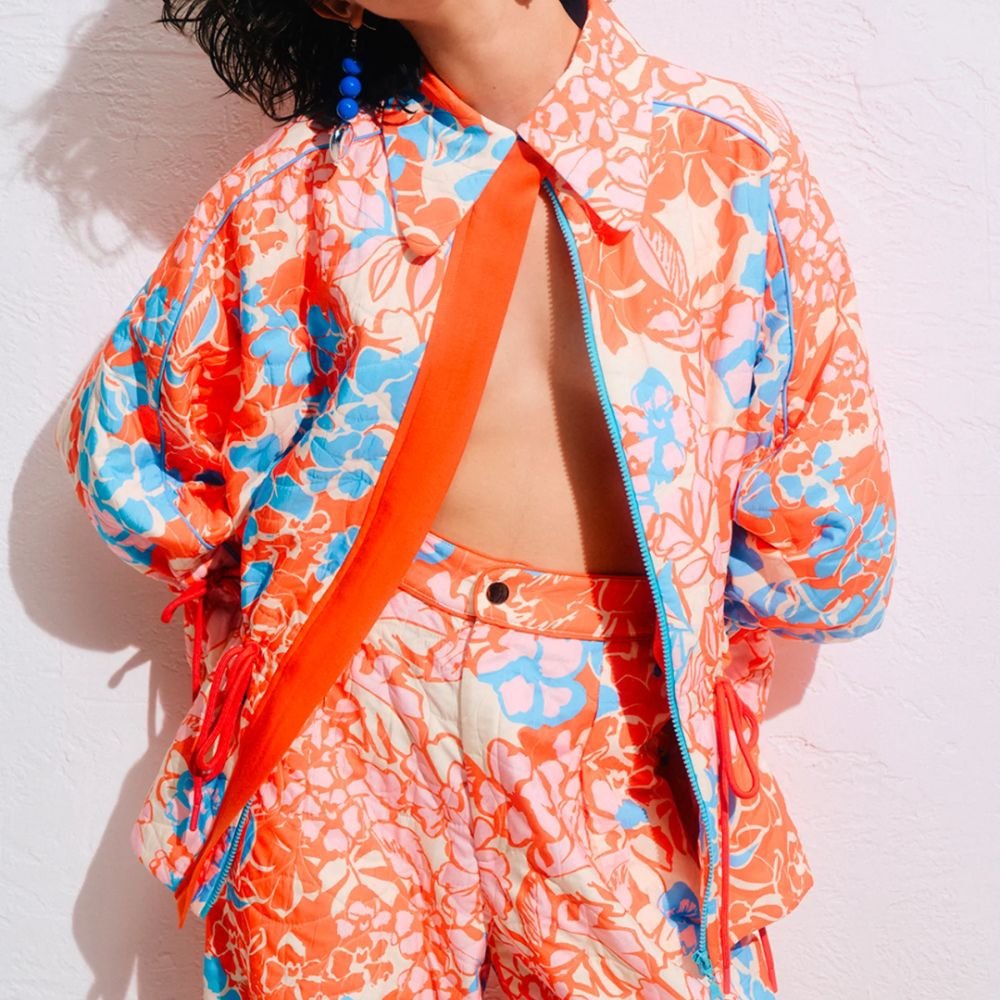 Molly Oversize Jacket - Maui Flower