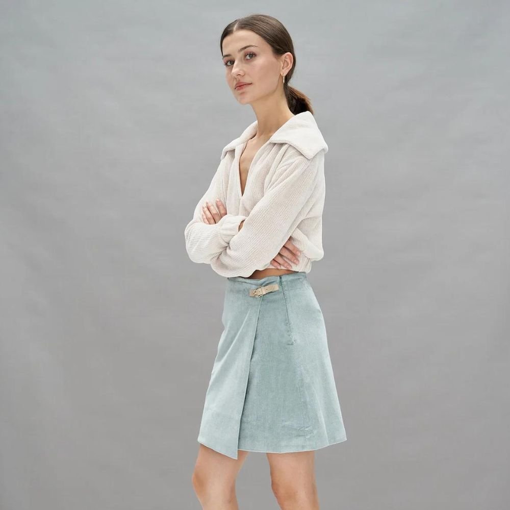 Mera Skirt - Green & Grey