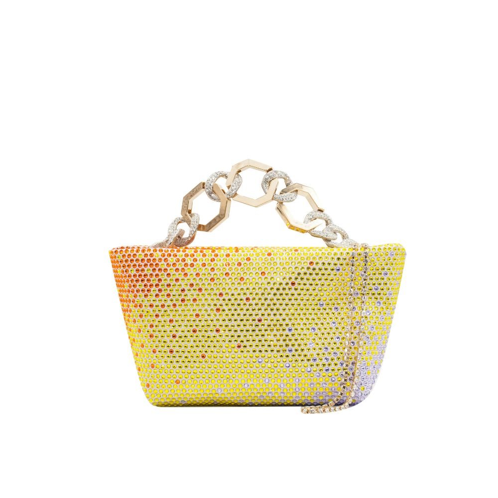 Jessye Satin Bag - Lilac & Degrade Sun, Citrine And Violet