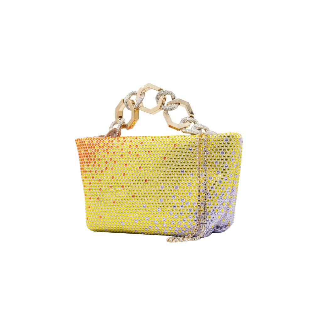 Jessye Satin Bag - Lilac & Degrade Sun, Citrine And Violet