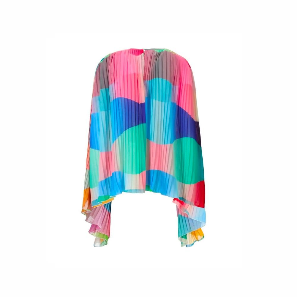 Doralia Pleated Wide Top - Stormy Sky