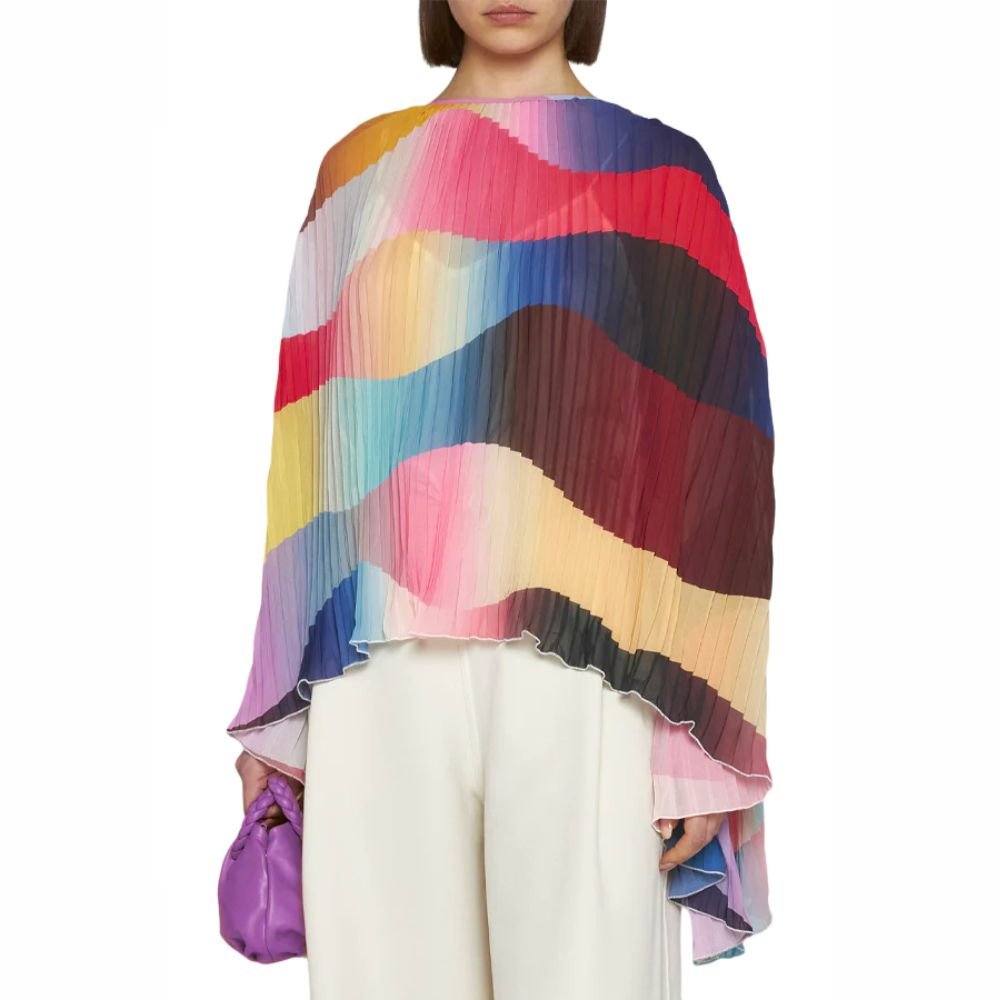 Doralia Pleated Wide Top - Stormy Sky