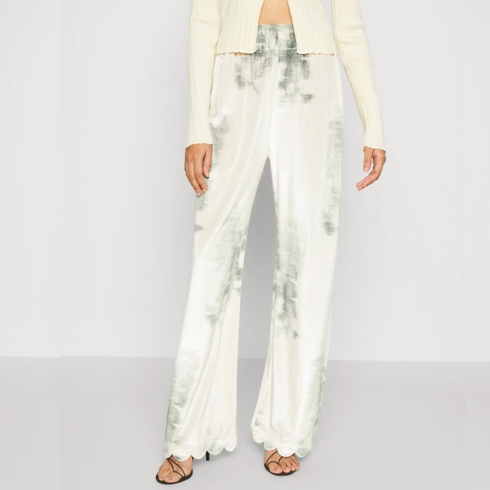 Kea Woven Pants - Tofu & Green Forest