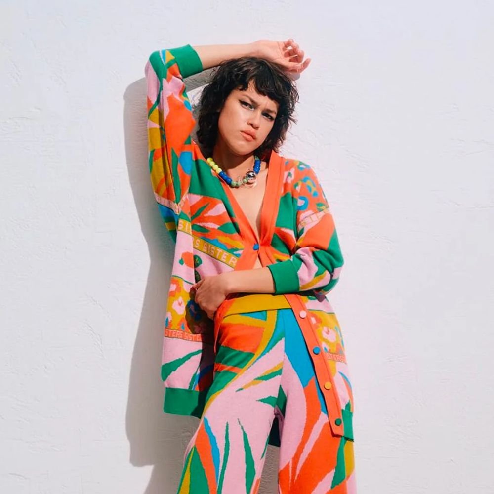 Joe Knit Cardigan - Multiprint