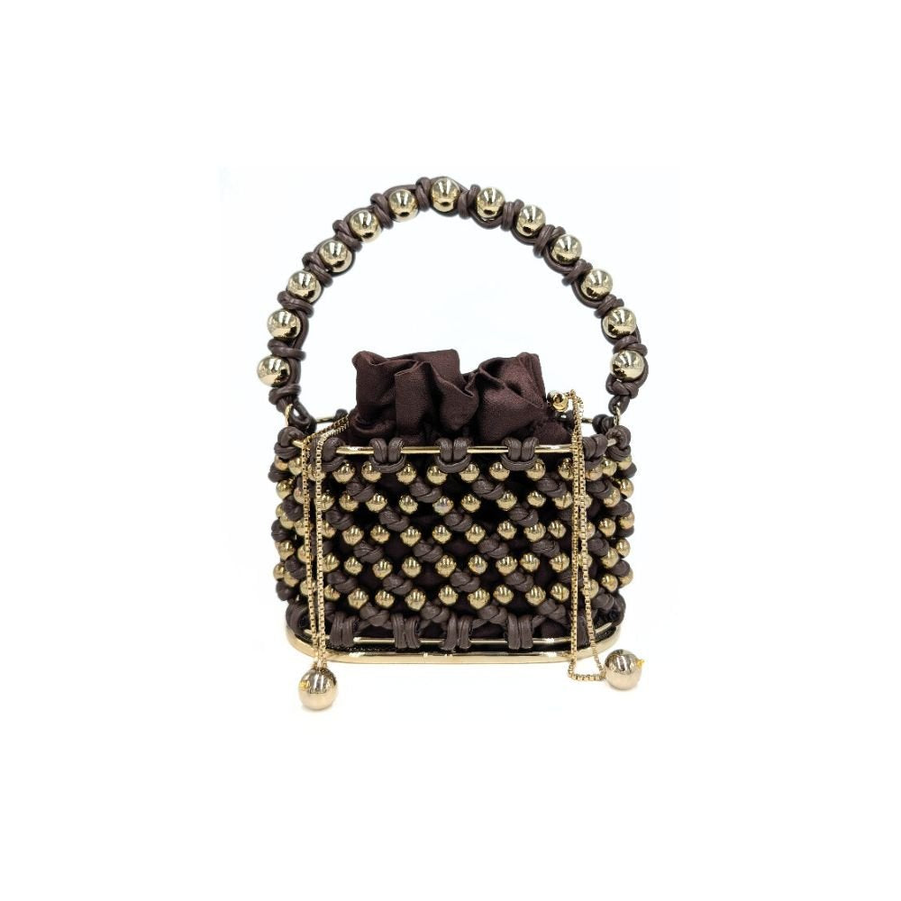 Mini Holli Opulenza Bag - Brown