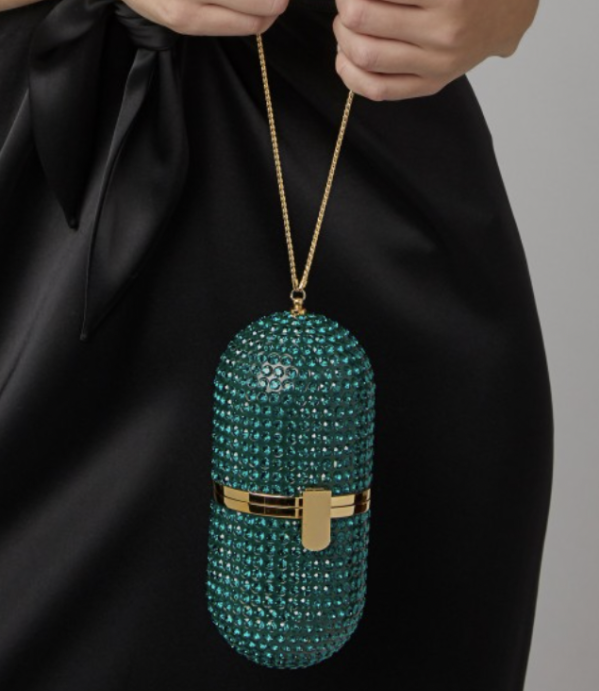 Emerald Crystal Pill Bag
