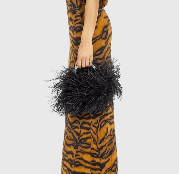 Midnight Taliya Feather Pouch