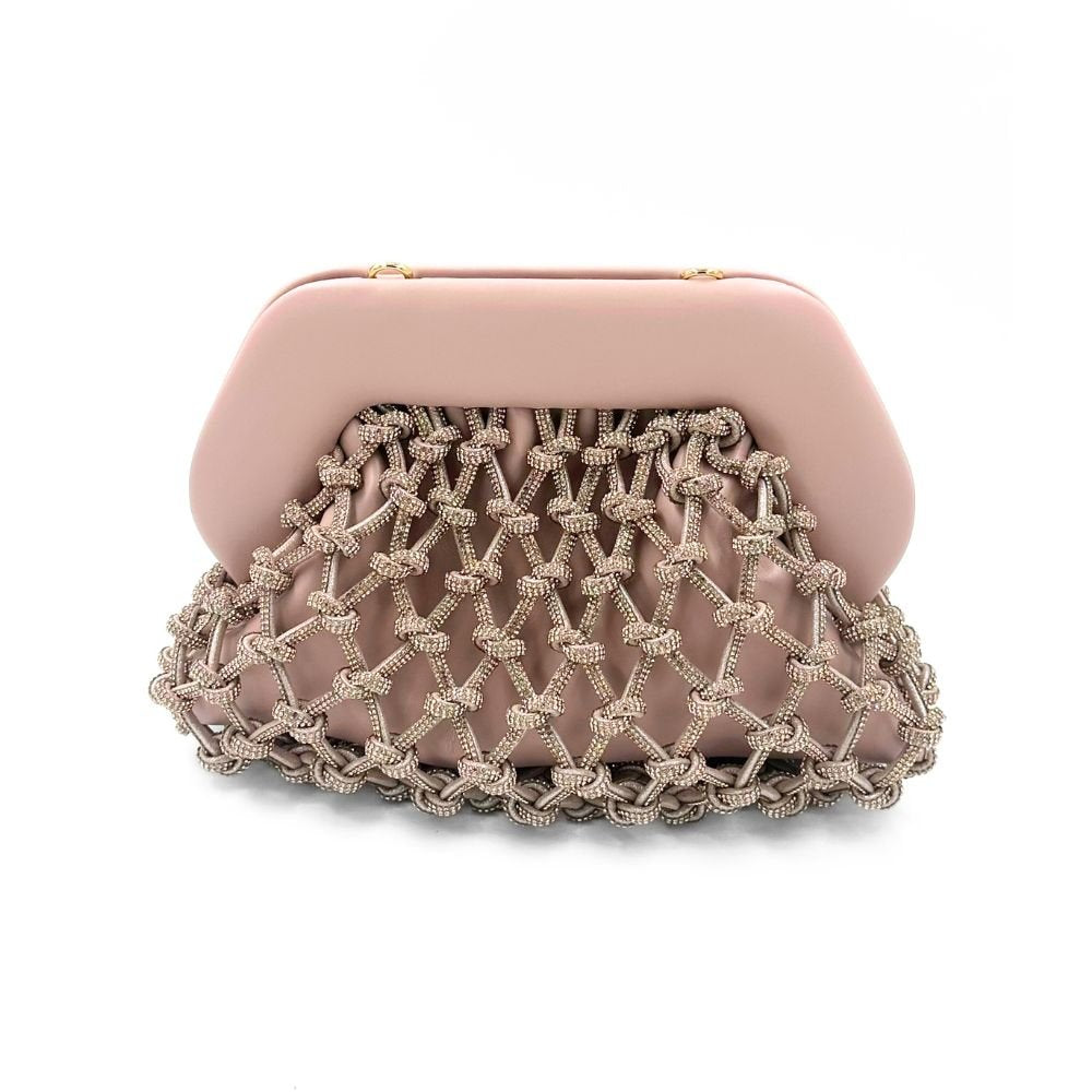 Tia Knots Strass Dahlia Rose Bag