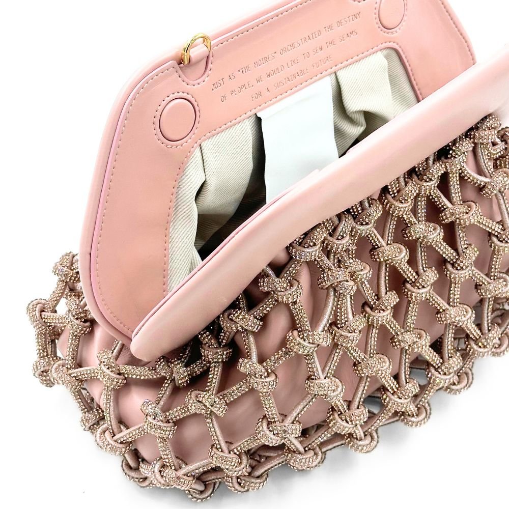 Tia Knots Strass Dahlia Rose Bag