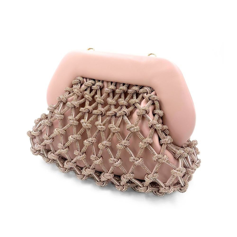 Tia Knots Strass Dahlia Rose Bag