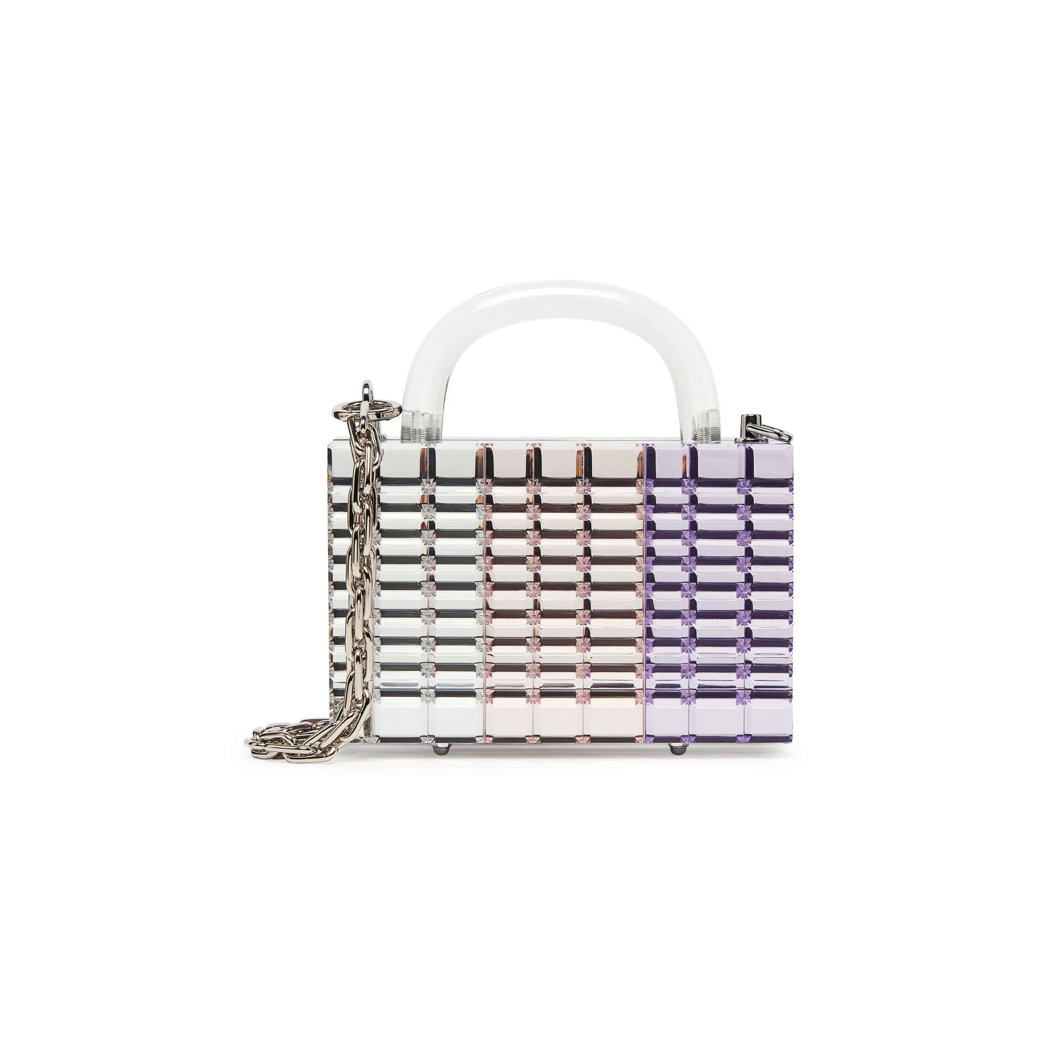 Sierra Purple mirror Clutch- Ombré