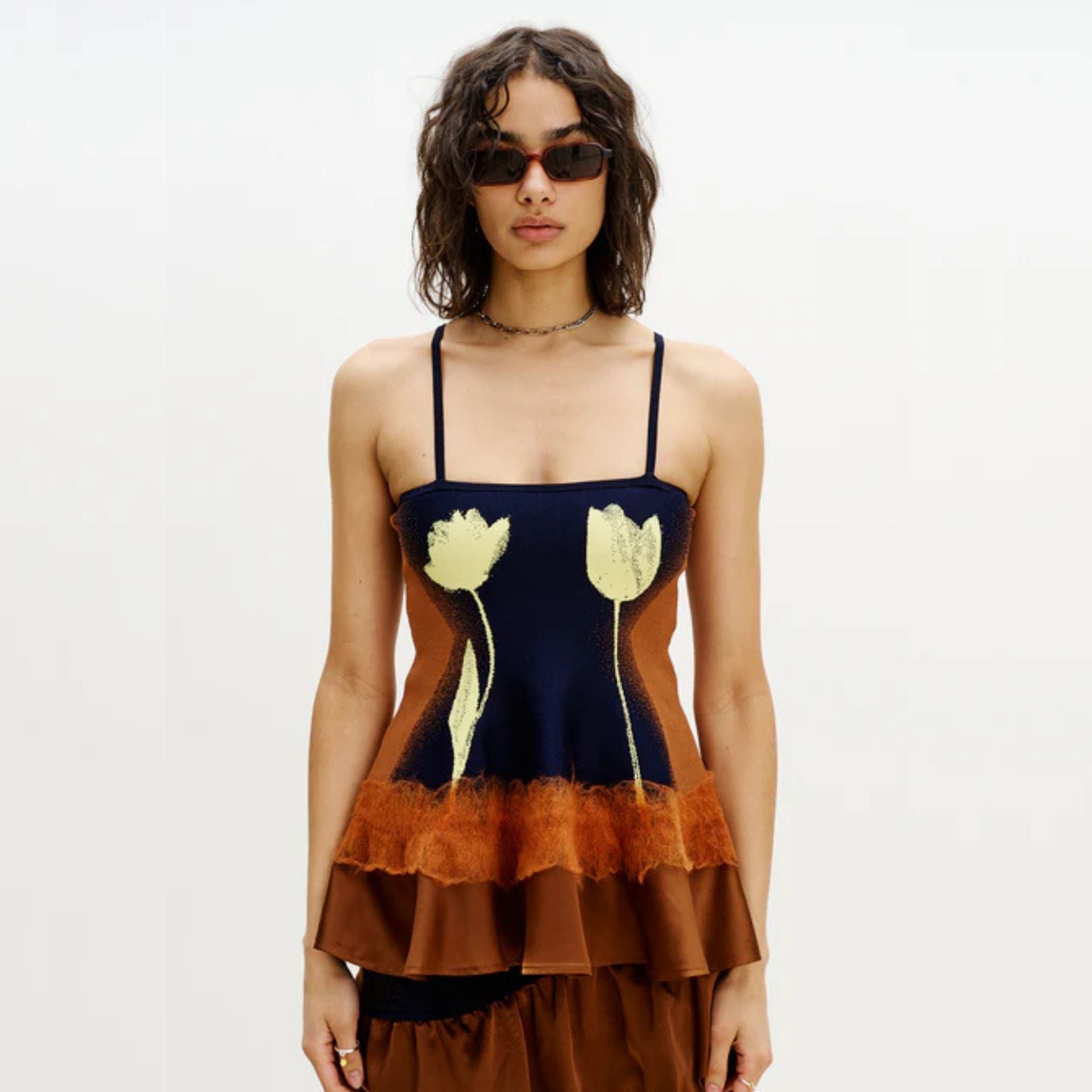 Tulip Needle Punch Tank Top