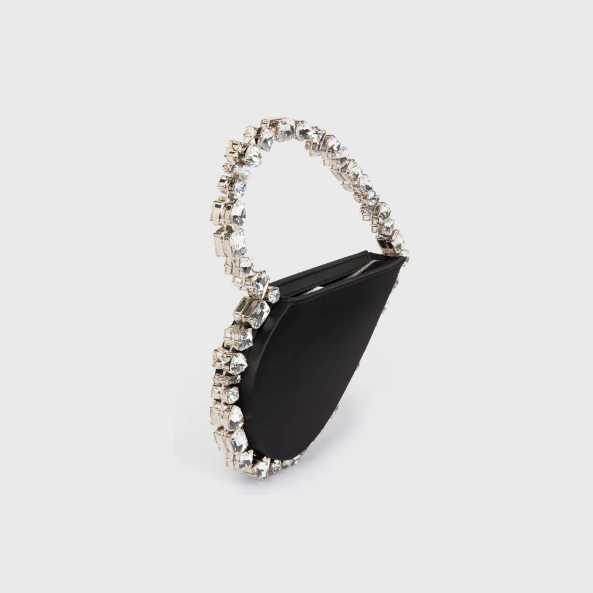 Taliya Love Satin Clutch - Black