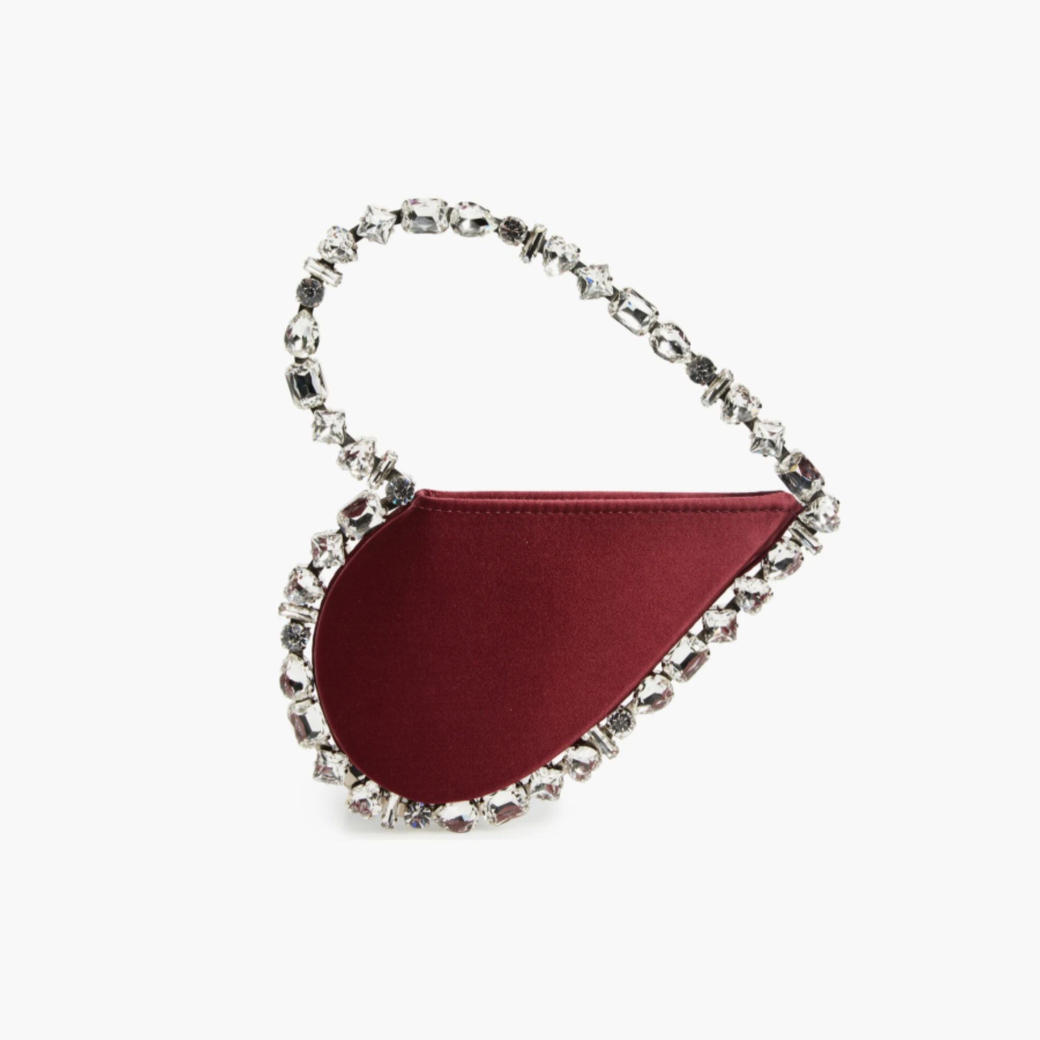 Taliya Love Satin Clutch- Burgundy