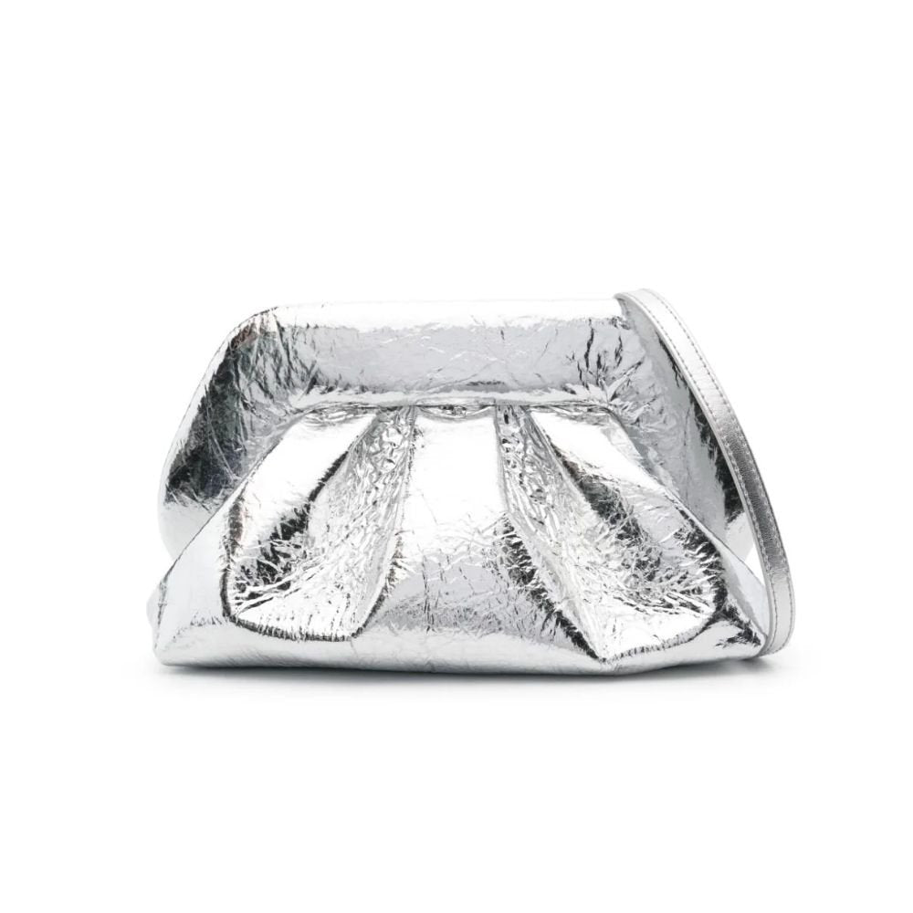 Tia Pineapple Fabric Silver Bag