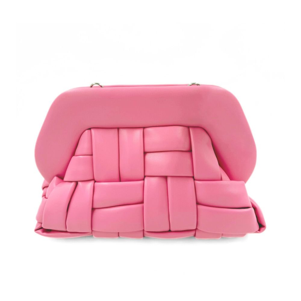 Tia Weaved Vegan Fabric Orchid Bag