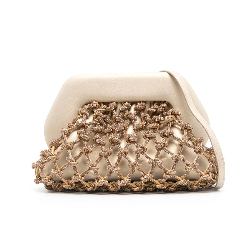 Tia Knots Strass Gold Bag