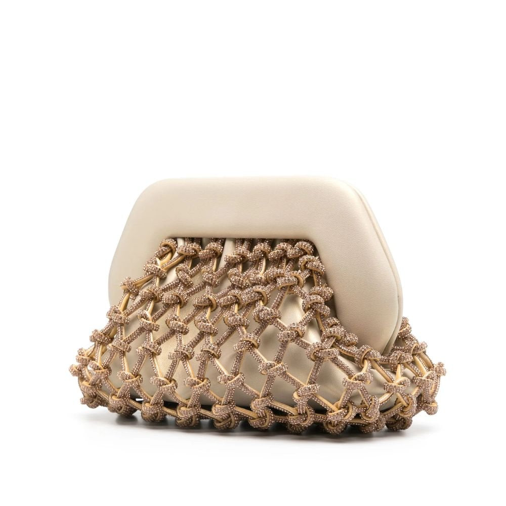 Tia Knots Strass Gold Bag