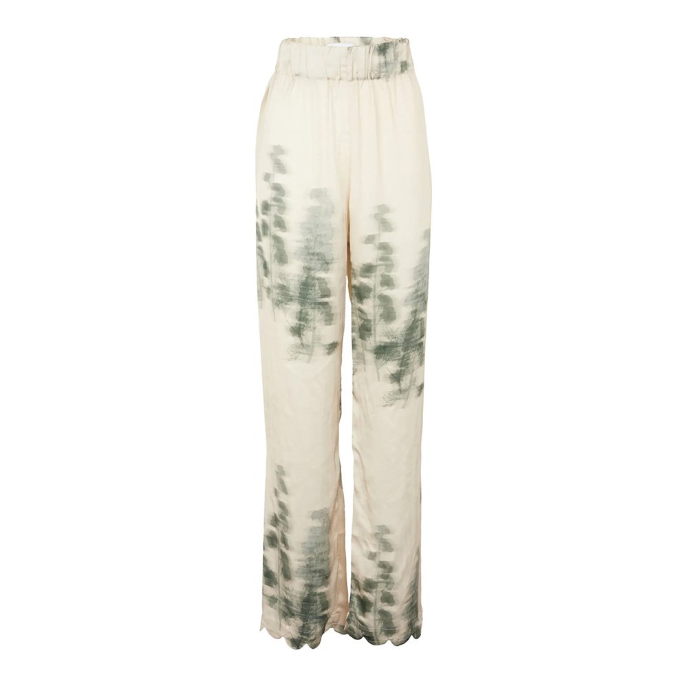 Kea Woven Pants - Tofu & Green Forest