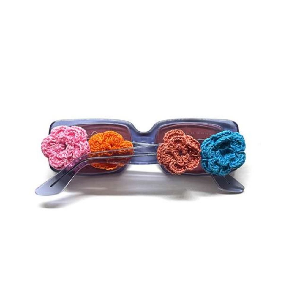 Bastardino Sunglasses - Blue with Flower