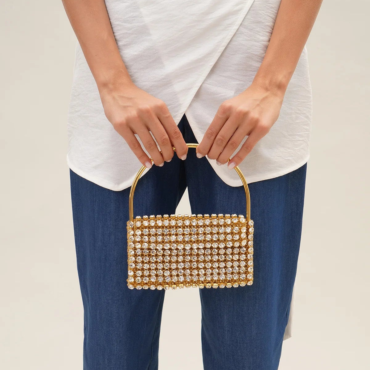 Baguette Nuances Crystal Bag