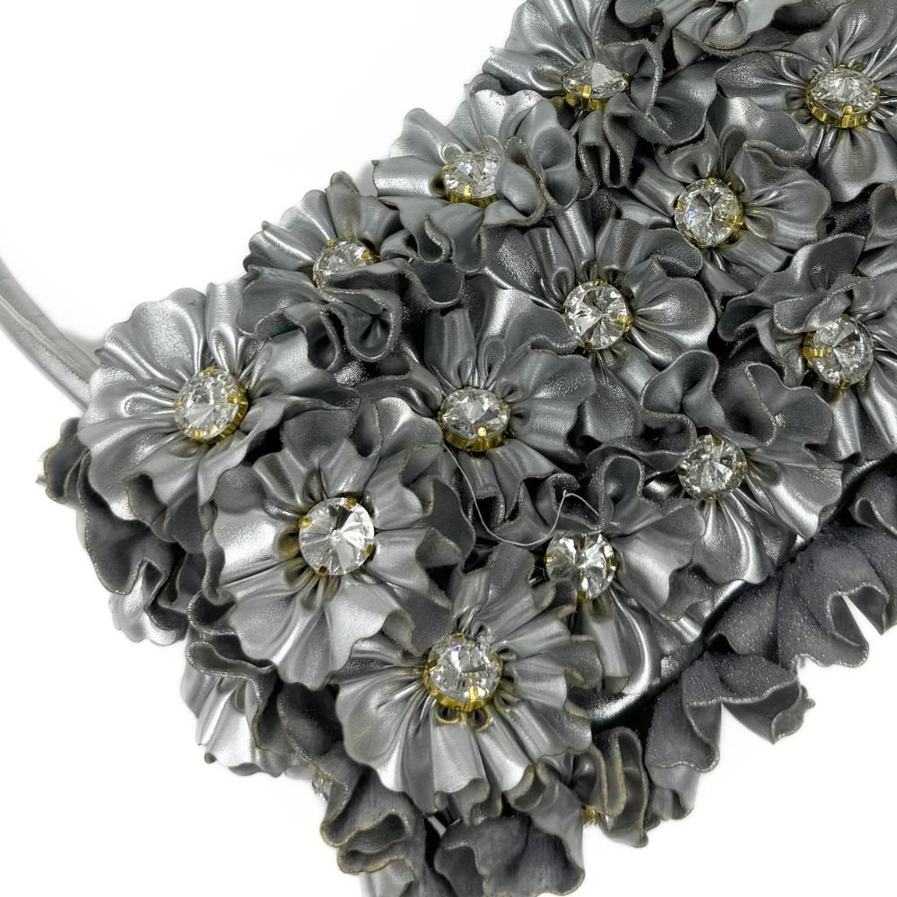 Baguette Fleurs D'Ete Bag - Silver