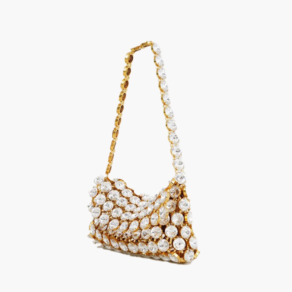 Clochette Baguette White Bag