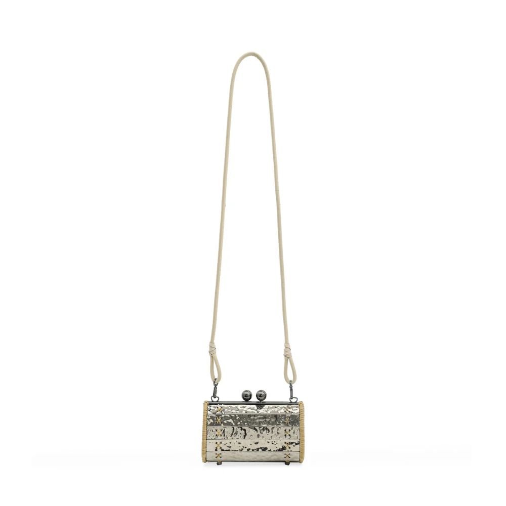 Petit Baoba Clutch - Onyx & Silver