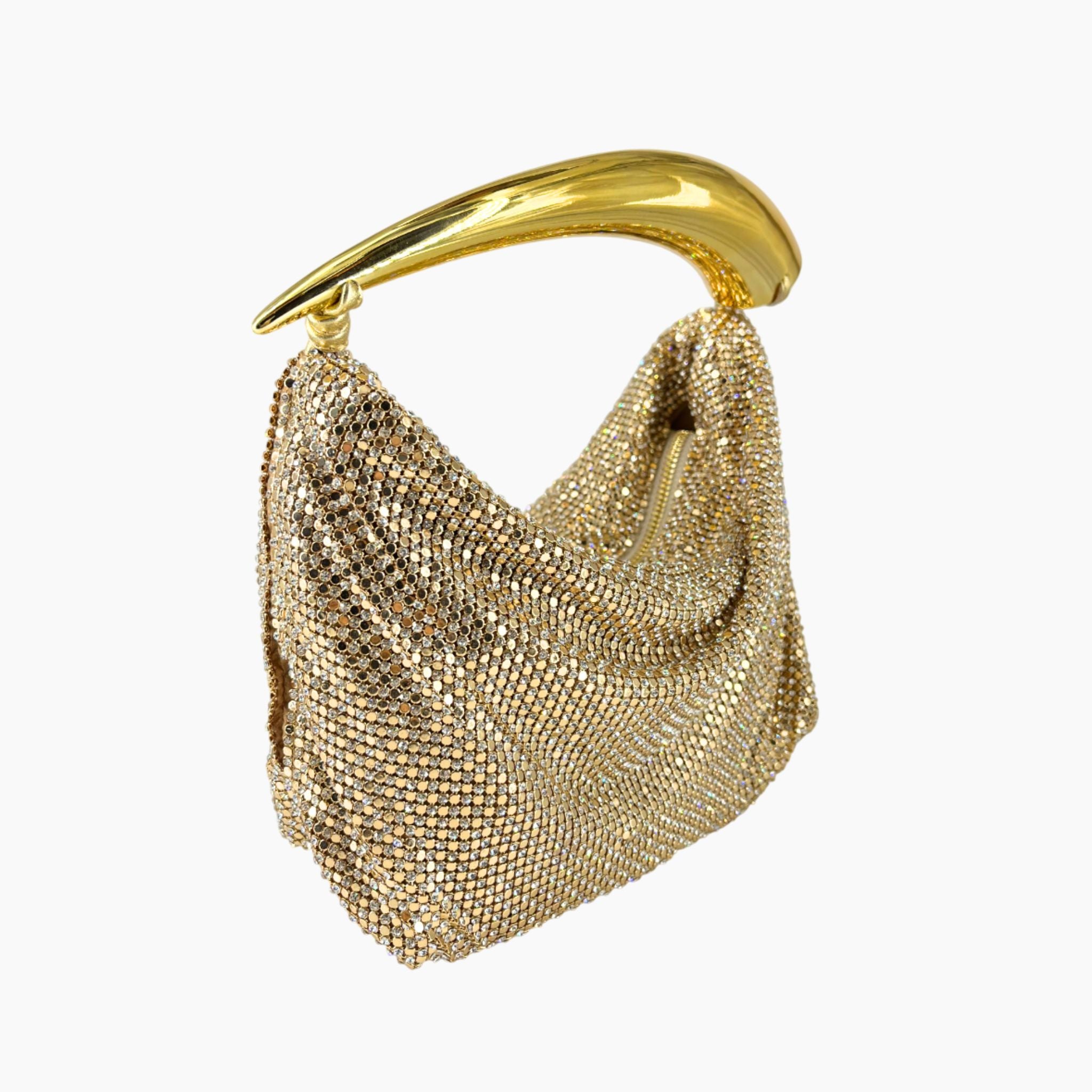 Blake Mini Strass Metal Mesh - Yellow White