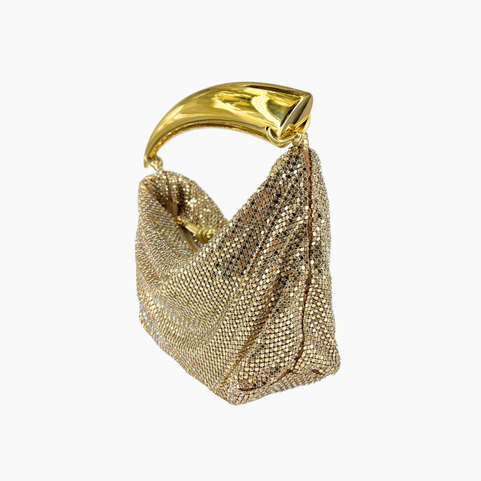 Blake Mini Strass Metal Mesh - Yellow White