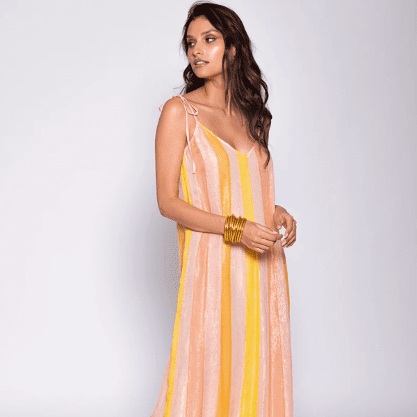 Cary Marbella Mix Peach Dress