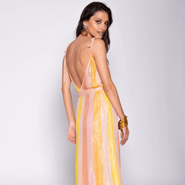 Cary Marbella Mix Peach Dress
