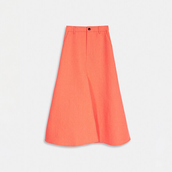 Diner Flared Bottom Skirt - Hazard