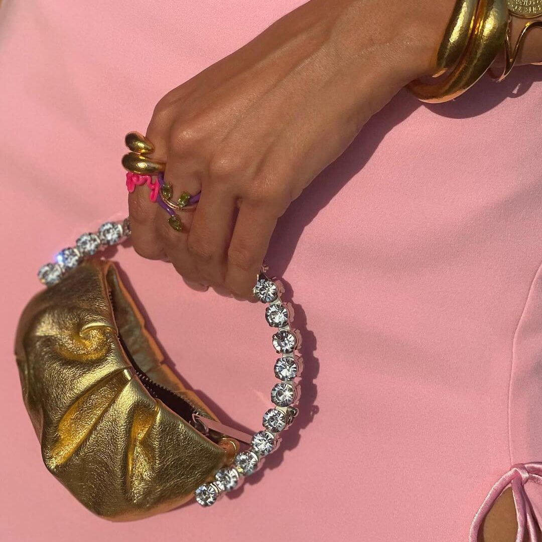Micro Eternity Gold Clutch