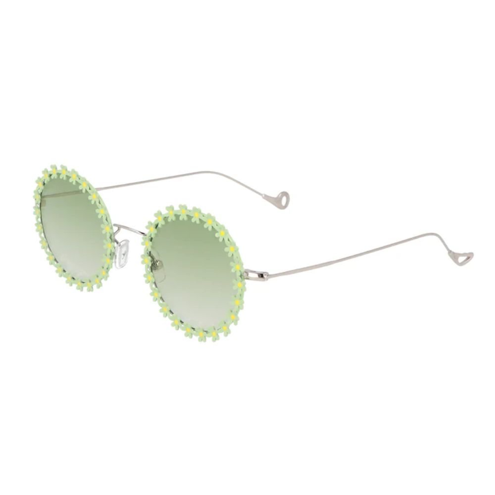 Lulu Sunglasses - Green Flowers