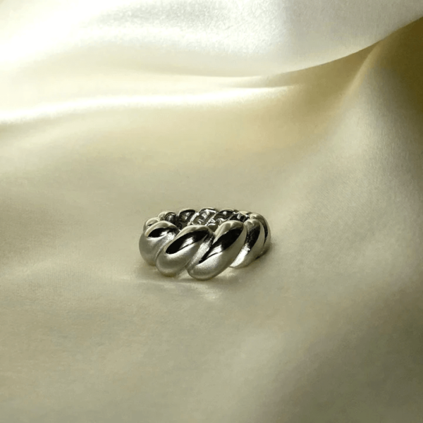 Silver Croissant Ring