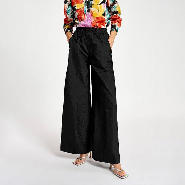 Dazed Wide Leg Pants – Black