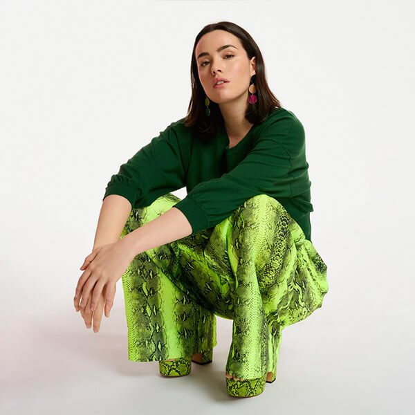 Dominica Wide Leg Pants - High Alert