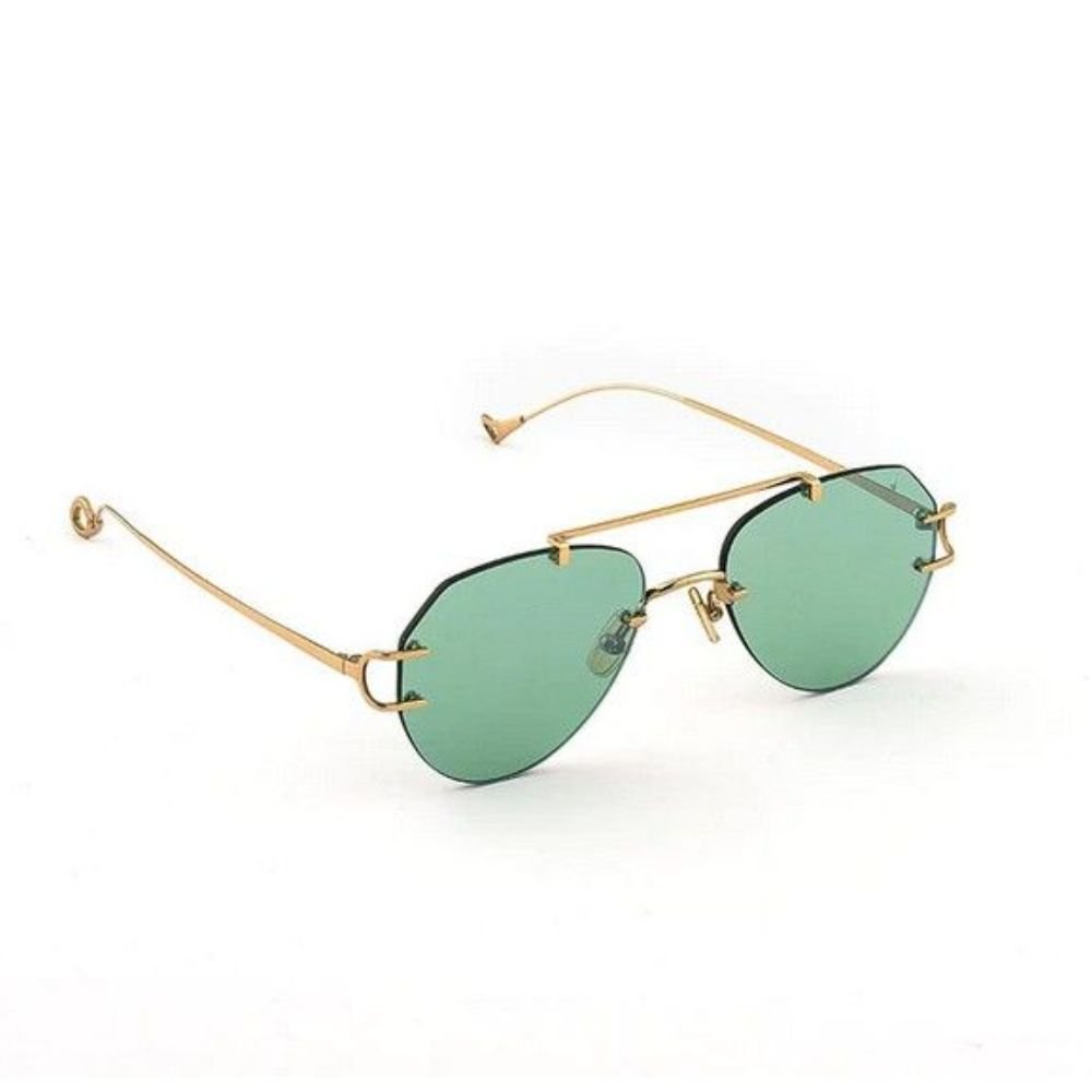 Flow Sunglasses - Gold & Green