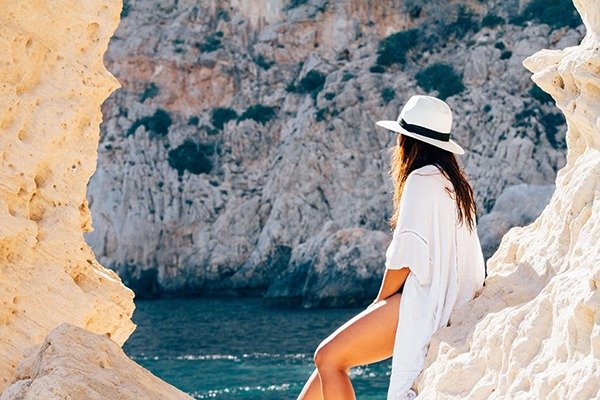 adventure-back-girl-cave-sea-ocean-rocks