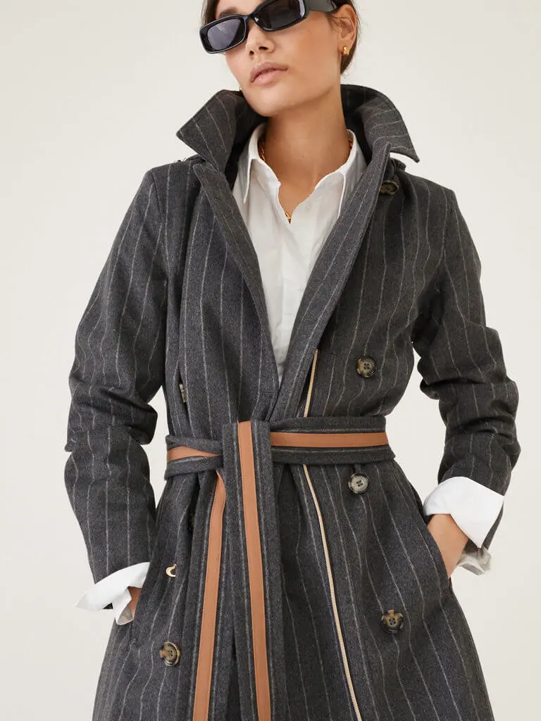 Maxi double breasted wrapcoat