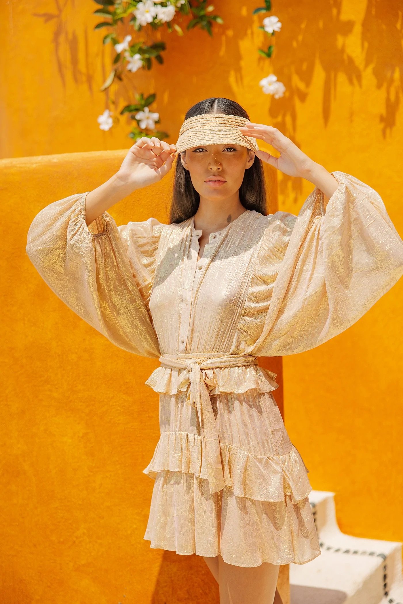 Sundress, Sima Short Dress IOS Gold, ₹14,000