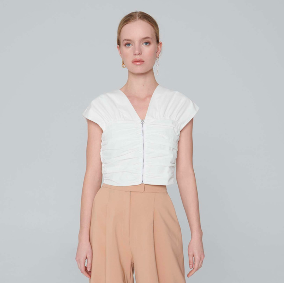 Ésthe, Poplin 2-way Ruched Top , ₹5,750