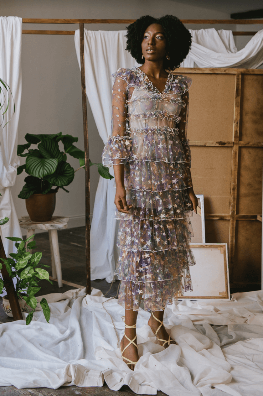 Celia B, Black Iris Dress, ₹32,500