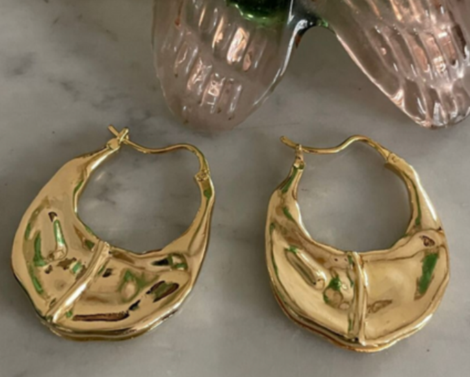 Jessica K, New Liberty Earrings Gold,₹12,000
