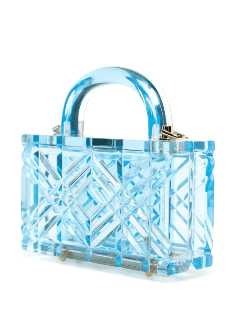 L’Afshar Adele Acrylic Top-Handle Bag