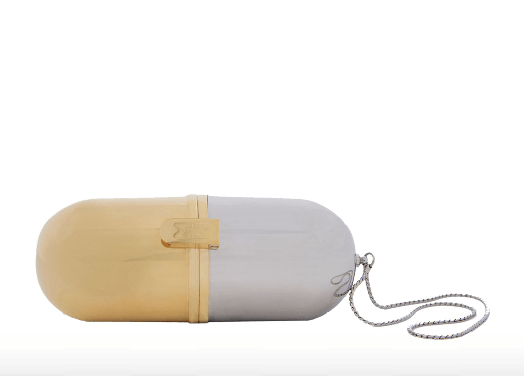 Marzook Gold/Silver Pill Bag.