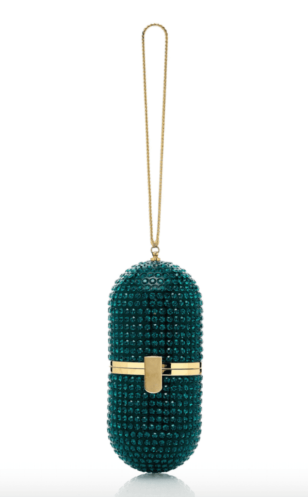 Marzook Pill Bag Emerald Green Crystals.