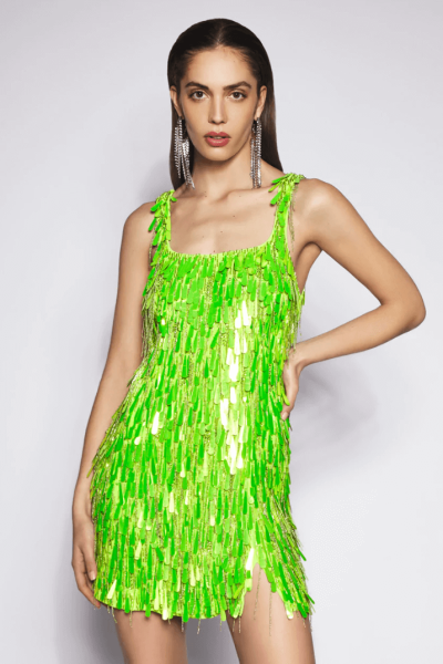 ILTA lime-green Zuki dress.