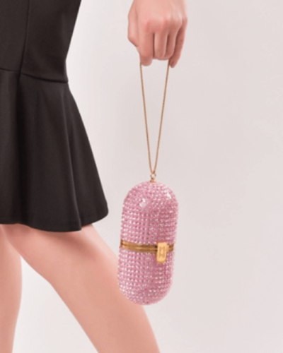 Marzook Pill Bag Pink Crystals.